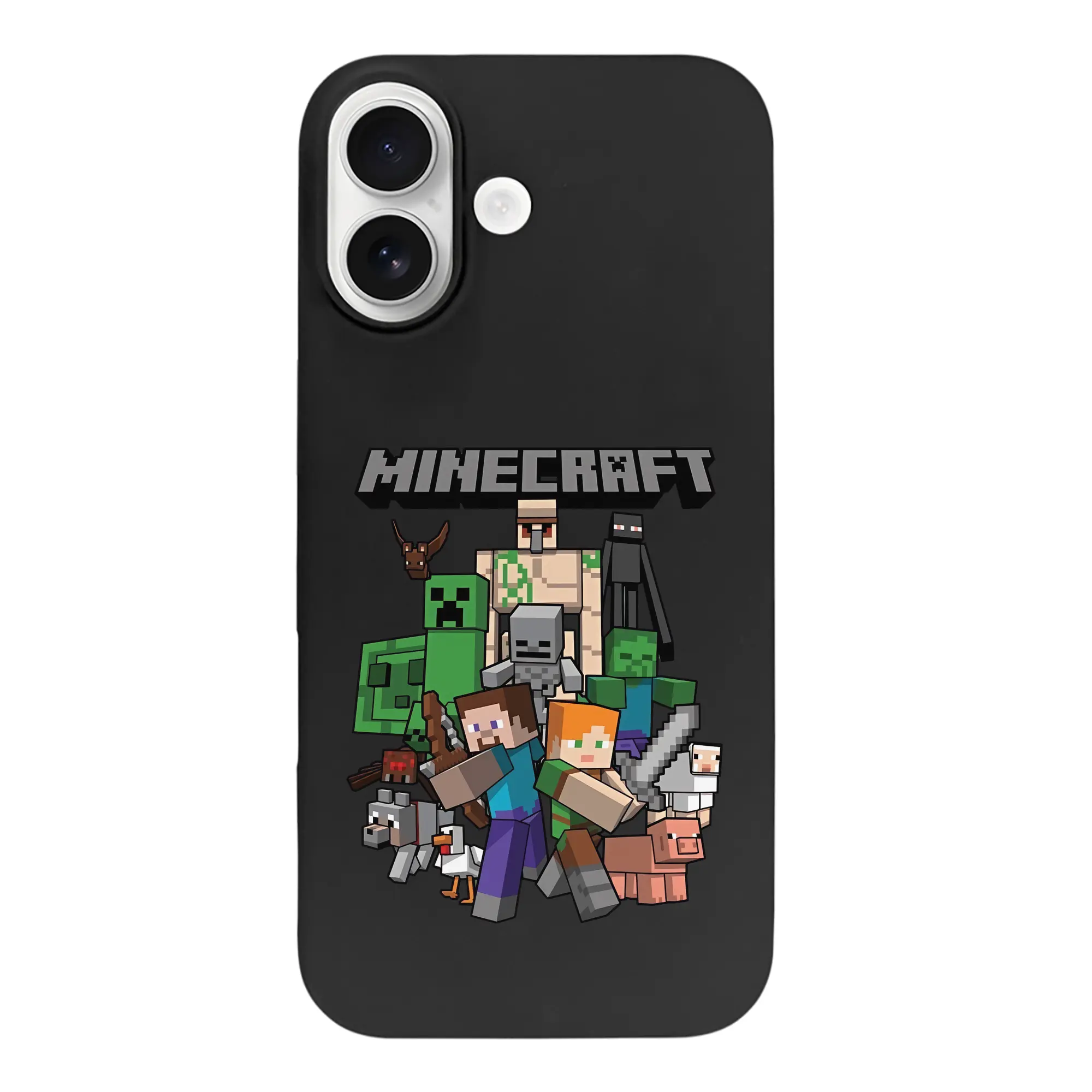 マイクラ グッズ  マイクラ - iPhone 17 シリーズ シリコンケース 薄型 耐衝撃 指紋防止 ソフトタッチカバー 精密フィット 傷防止 保護ケース iPhone 17/17 Air/17 Pro/17 Pro Max 対応